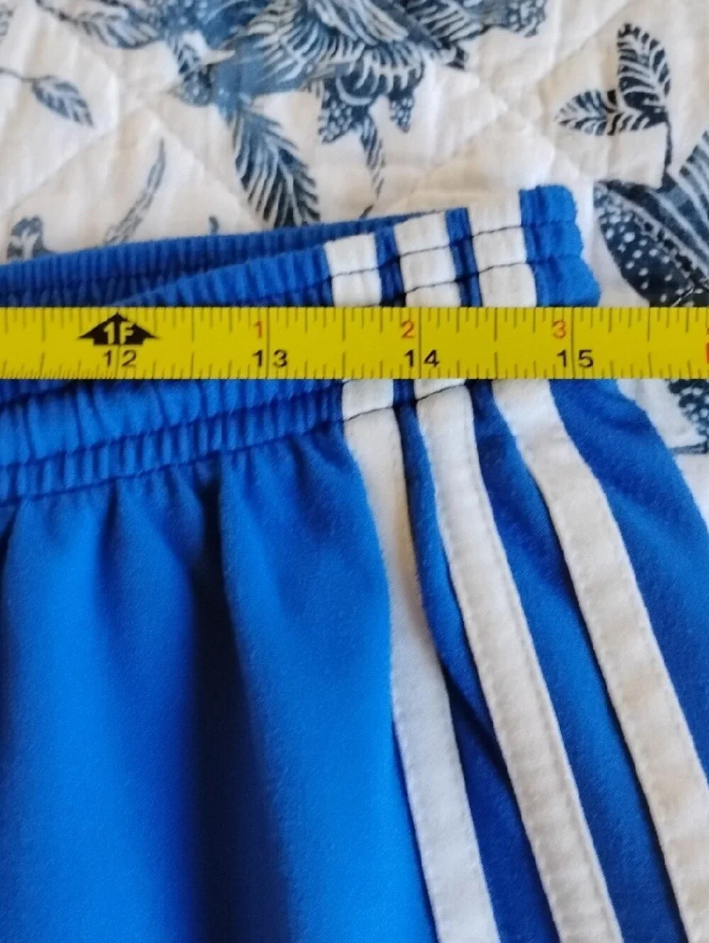 Vintage late 90's adidas Royal Blue Joggers with White Three-Stripes